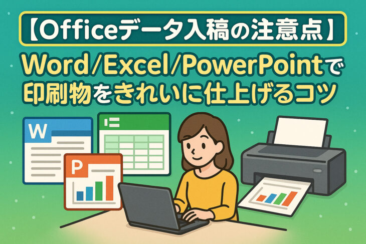 【Officeデータ入稿の注意点】Word/Excel/PowerPointで印刷物をきれいに仕上げるコツ