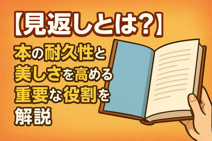 【見返しとは?】本の耐久性と美しさを高める重要な役割を解説
