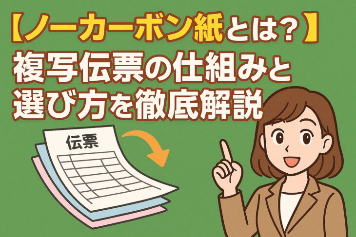 【ノーカーボン紙とは?】複写伝票の仕組みと最適な選び方を徹底解説